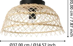 Plafonder < Eglo Ausnby Plafond 37cm Natur/Svart
