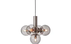 Vardagsrum|Hall & Trappa < CO Bankeryd Avenue Taklampa Nickel/Rök