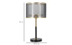 Bordslampor < Mauro Ferretti Azzurro Bordslampa 48cm Svart/Guld