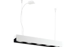 Avlånga Taklampor-Eglo Badalona Taklampa 116cm LED 3000K 5x5,4W Vit