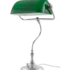 Skrivbordslampor < Karlskrona Lampfabrik Bankirlampa - Förnicklad