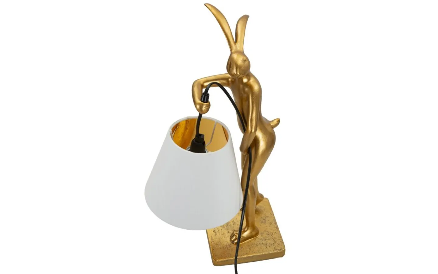 Bordslampor-Mauro Ferretti Barca Bordslampa Kanin 47cm Guld