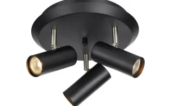 Hall & Trappa|Runda Takspotlights-Markslojd Barcelona Takspotlight Svart 3L
