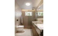Plafonder-Eglo Bari Plafond 27,5cm Sensor Vit IP44