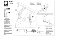 Badrum|Badrumslampor Vägg < Aneta Bari Spegelbelysning 30cm LED 2x3W 3000K IP44