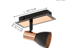 Läslampor-Eglo Barnham Vägglampa LED Svart