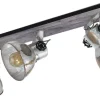 Takspot Med 3 Lampor-Eglo Barnstaple Takspotlight 75cm 3L Grå