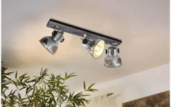 Takspot Med 3 Lampor-Eglo Barnstaple Takspotlight 75cm 3L Grå