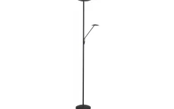 Uplight < Texa Design Barone 2L Golvlampa 1,8m LED CCT 27W+7W Dimbar Svart/Mässing
