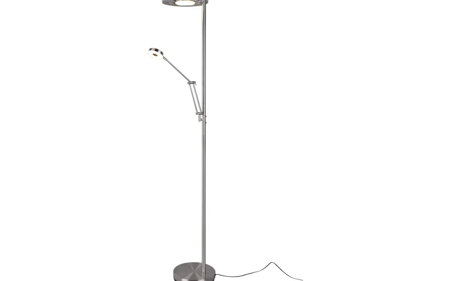 Uplight|Golvläslampor < Trio Lighting Barrie Golvlampa LED i borstat stål