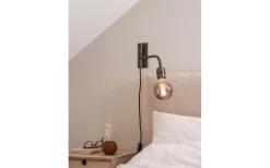 Lampetter-PR Home Base Vägglampa 34cm Beaten Silver