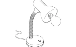 Skrivbordslampor < Eglo Basic Skrivbordslampa 30cm Svart