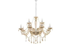 Kristallkronor < Eglo Basilano Kristallkrona 12-Arm 100cm Konjak