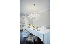 Kristallkronor < Eglo Basilano Kristallkrona 18-Arm 100cm Krom
