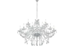 Kristallkronor < Eglo Basilano Kristallkrona 18-Arm 100cm Krom