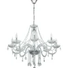 Kristallkronor < Eglo Basilano Kristallkrona 8-Arm 82cm Krom