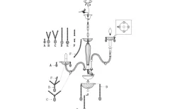 Kristallkronor < Eglo Basilano Kristallkrona 8-Arm 82cm Krom