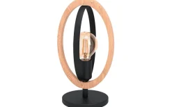 Bordslampor < Eglo Basildon Bordslampa 35cm Trä/Svart