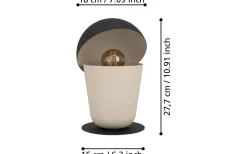 Bordslampor < Eglo Batabano Bordslampa 28cm Beige