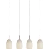 Avlånga Taklampor < Eglo Batista Taklampa 102cm Nickel/Vit