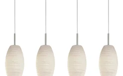 Avlånga Taklampor < Eglo Batista Taklampa 102cm Nickel/Vit