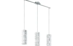 Avlånga Taklampor-Eglo Bayman Taklampa 72cm Krom/Vit