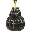 Lampfötter-Hallbergs Beatrice Lampfot 50cm Svart/Mässing