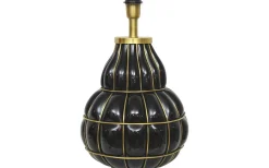 Lampfötter-Hallbergs Beatrice Lampfot 50cm Svart/Mässing