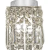 Badrumslampor Tak|Kristallplafonder-Aneta Belissa Kristallplafond 11cm Krom IP44