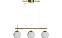 Avlånga Taklampor-By Rydens Bellagio Taklampa 82cm Mässing/Vit