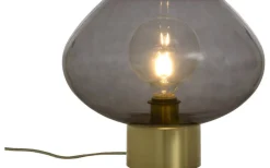Bordslampor-Aneta Bell Bordslampa 30cm Matt Mässing/Rök
