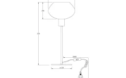 Bordslampor < Aneta Bell Bordslampa 37,5cm Svart/Vit