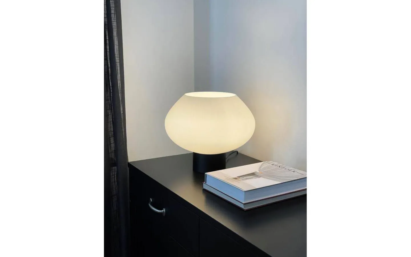 Bordslampor-Aneta Bell Bordslampa 30cm Svart/Vit