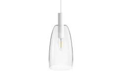 Kök & Matplats|Fönsterlampor-Rendl Bellini Glaspendel 15cm Vit/Glas
