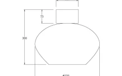 Plafonder < Aneta Bell Plafond 35cm Svart/Vit