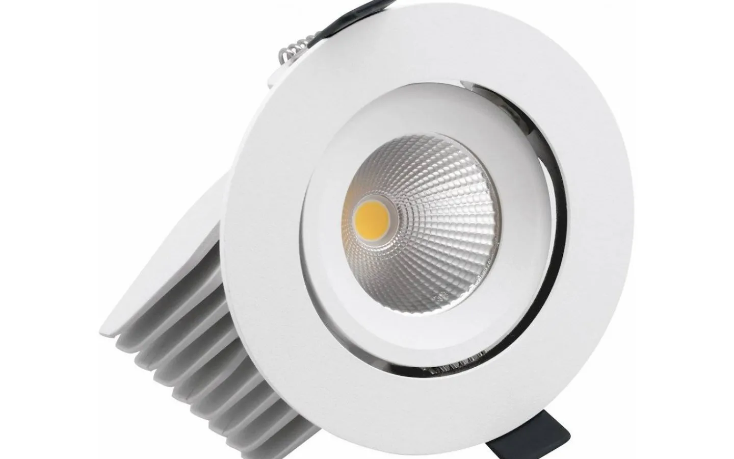 Downlights, Spotlight|230V Led Spotlights-Malmbergs Belzig Svanhals Downlight 3000K 10W Vit 230V
