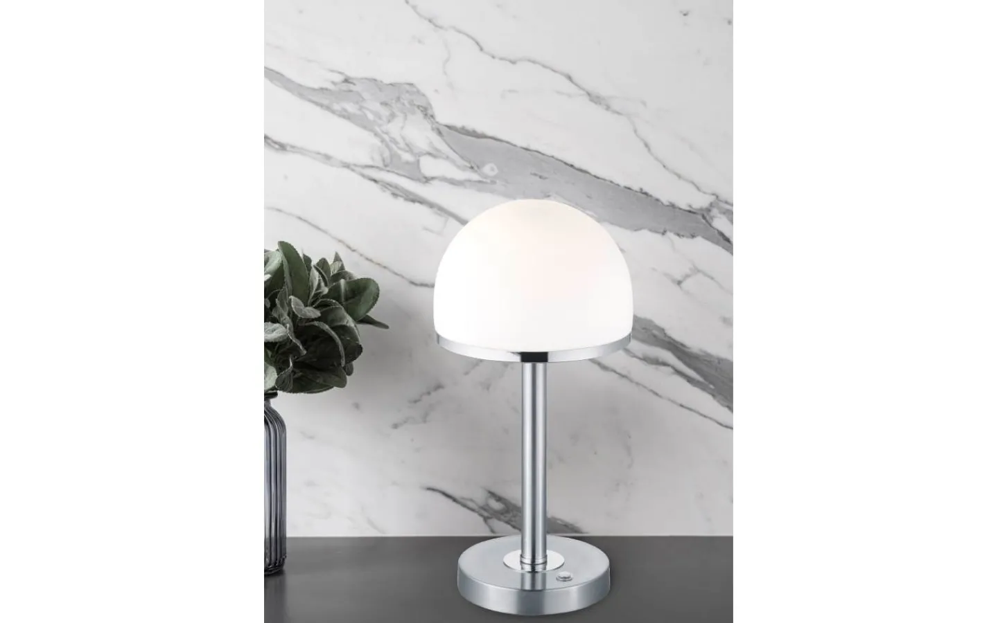 Bordslampor-Trio Lighting Berlin Bordslampa LED i borstat stål