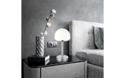 Bordslampor-Trio Lighting Berlin Bordslampa LED i borstat stål