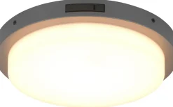 Badrumslampor Tak-Trio Lighting Bermejo Plafond LED 30cm antracit IP54