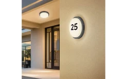 Badrumslampor Tak-Trio Lighting Bermejo Plafond LED 30cm antracit IP54