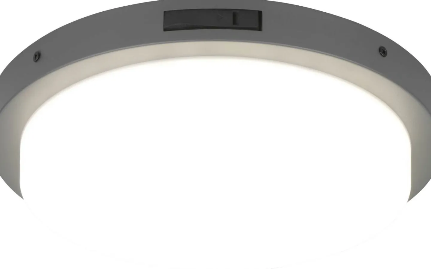 Badrumslampor Tak-Trio Lighting Bermejo Plafond LED 30cm antracit IP54