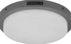 Badrumslampor Tak-Trio Lighting Bermejo Plafond LED 30cm antracit IP54