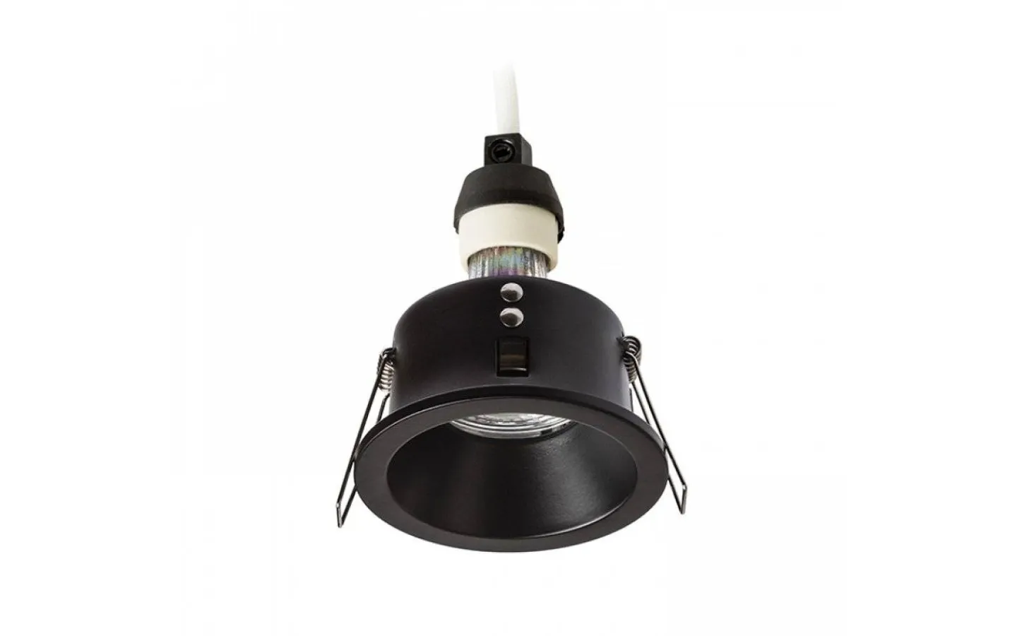 Spotlights Med Utbytbar Ljuskälla|Infällda Spotlights Badrum-Rendl Bermuda Infälld Spotlight Svart IP65