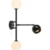Lampetter-Markslojd Beside Vägglampa 3L Svart/Vit