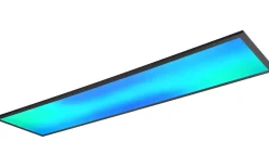 Plafonder-Reality Beta Plafond LED 120cm mattsvart RGBW