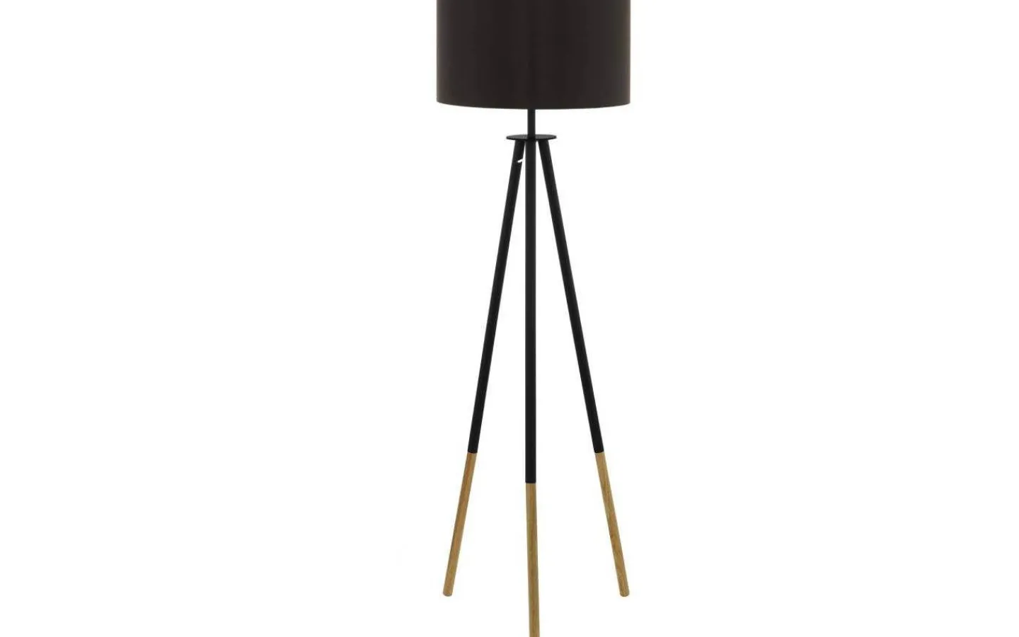 Golvlampor < Eglo Bidford Golvlampa 154cm Brun/Cappuccino-Guld