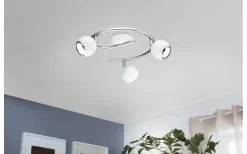 Runda Takspotlights|Takspot Med 3 Lampor < Eglo Bimeda Takspotlight 29cm GU10 LED 3000K 3x2,8W Vit