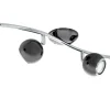 Avlånga Takspotlights|Takspot Med Minst 4 Lampor < Eglo Bimeda Takspotlight 64cm GU10 LED 3000K 4x2,8W Nickel