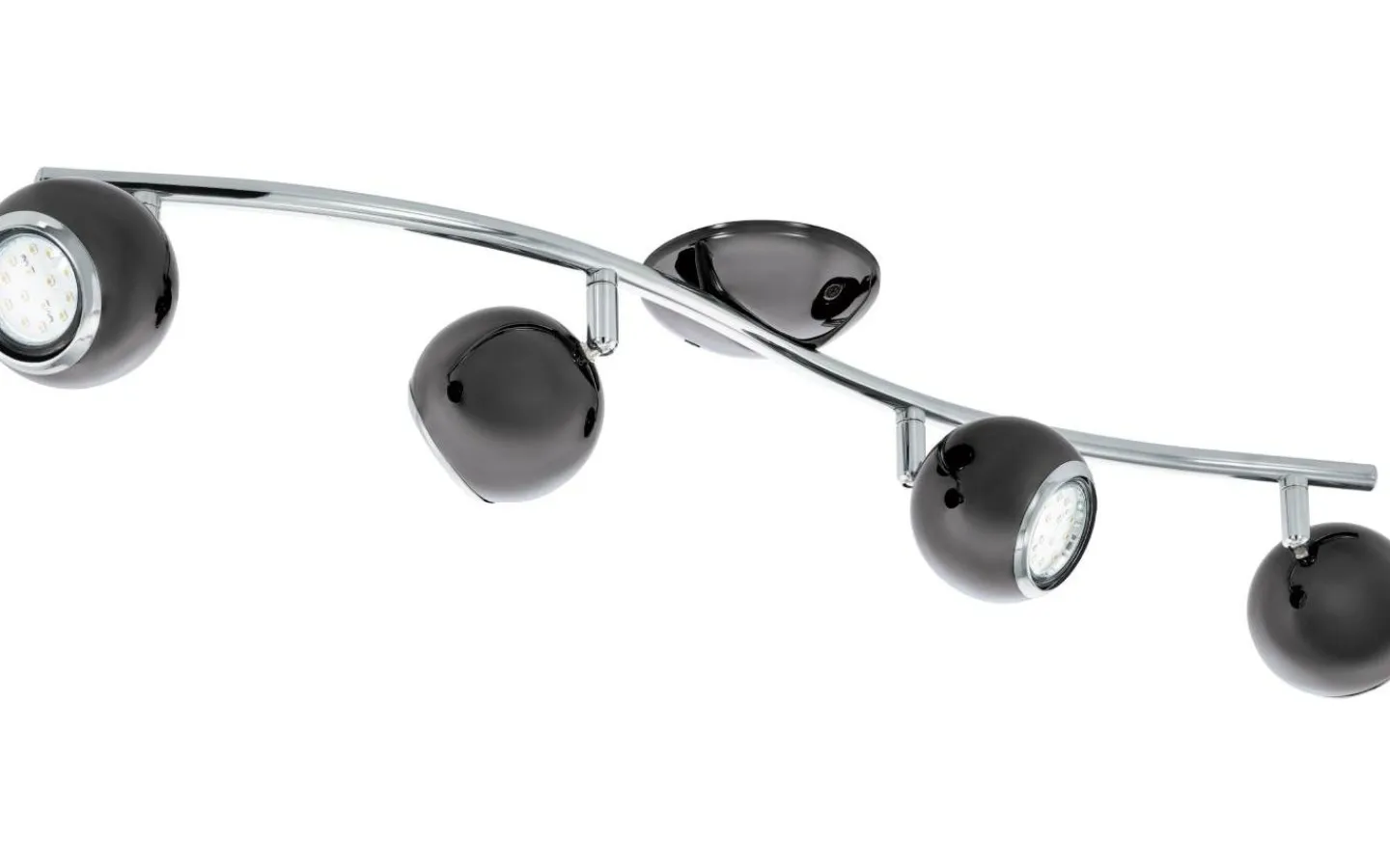 Avlånga Takspotlights|Takspot Med Minst 4 Lampor < Eglo Bimeda Takspotlight 64cm GU10 LED 3000K 4x2,8W Nickel