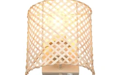 Lampetter-Reality Bina Vägglampa E27 brun/bambu